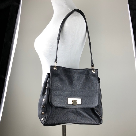 Donna Karan leather bag, black shoulder bag - Picture 2 of 16